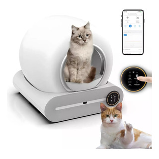 Arenero Automático Para Gatos Con Conexión Wifi. Arenero Automático Para Gatos Con Conexión Wifi.
