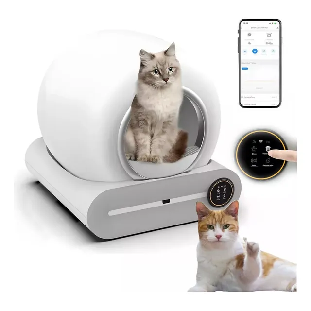 Arenero Automático Para Gatos Con Conexión Wifi.
