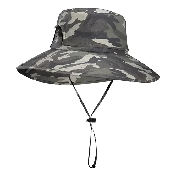 Gorro Sombrero Camuflajeado De Pescador Playero Rockbros  