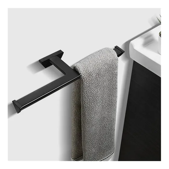 Toallero Para Baño Soporte Toalla Doble Brazo Barra Laton