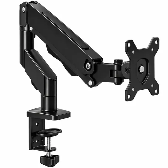 Suporte Monitor Braço Articulado Ajustável Mesa Pc Tv Pistão á Gás 17" á 32" Polegadas Padrão Vesa S