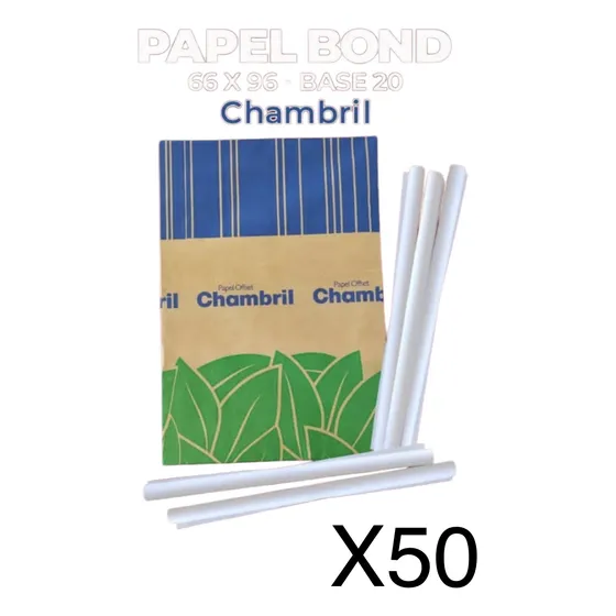 Láminas De Papel Bond Blanco Base 20 Grande 66cm X 96cm