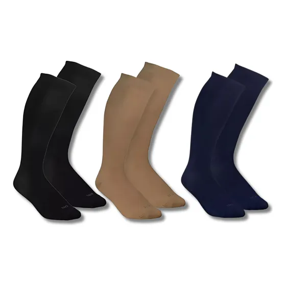 Medias Compresion Sox® 15-20 Varices Descanso Viaje Pack X 3