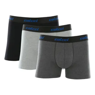 Kit Com 3 Cuecas Boxer AlgodĂŁo Cotton Original Colcci Kit Com 3 Cuecas Boxer AlgodĂŁo Cotton Original Colcci