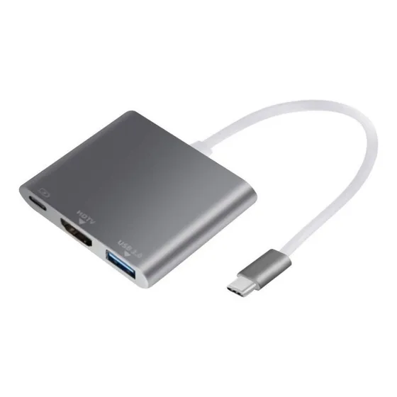Cargador Hub Usb Tipo C Con Adaptador Hdtv Usb 3.0 Diginet