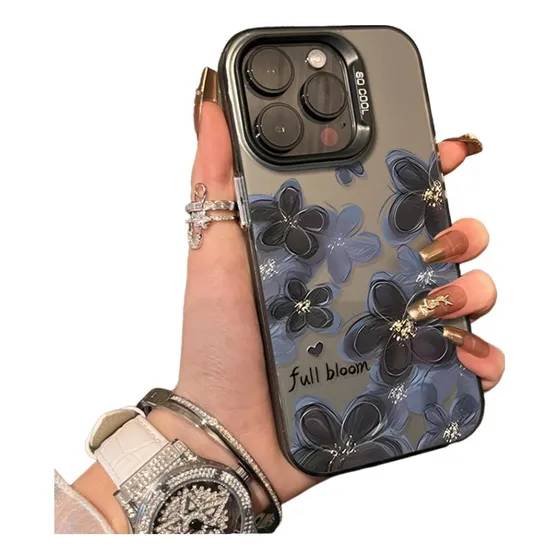 Funda Para iPhone Resistente De Uso Rudo Con Flores