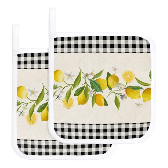 2 Soporte Para Olla Encimera Cocina Limon Primavera Verano