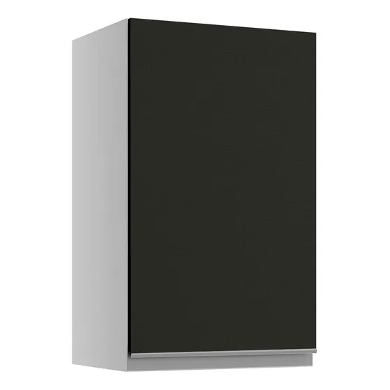 Armario de aire Madesa Glamy, 40 cm, 1 puerta, color blanco/negro