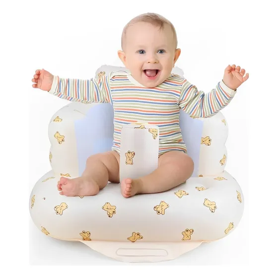 Plegable Sillas Inflable Para Bebé Comer Baño Exterior Hogar