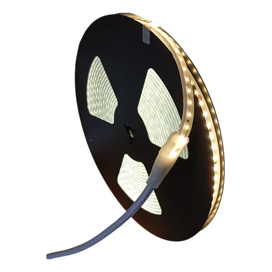 Cinta Led 220v Rollo X 10 Metros 8mm 120leds/m Con Adhesivo Luz Luz Cálida