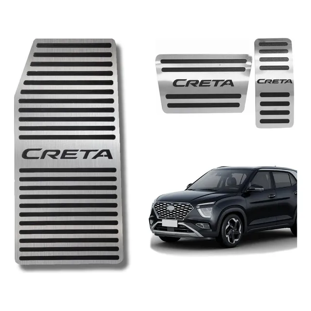 Kit Pedaleira Descanso De Pé Em Aço Inox Premium Automotivo