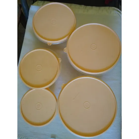 Envases Plasticos Set De 5 Tupperware