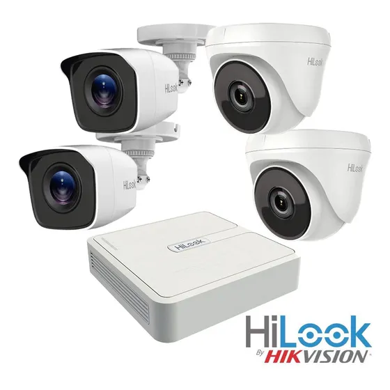 Kit De 4 Cámaras Cctv Hilook