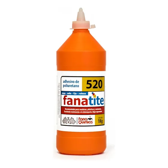 Pegamento POLIURETANO Fana Química Fanatite 520 color naranja de 1kg