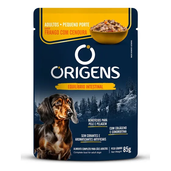 Origens Ração Úmida Para Cães Porte Pequeno Frango 85g