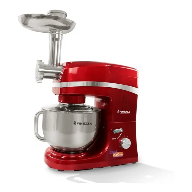 Batidora De Tazón Finezza Fz-6820b Con Moledor 2000w Rojo