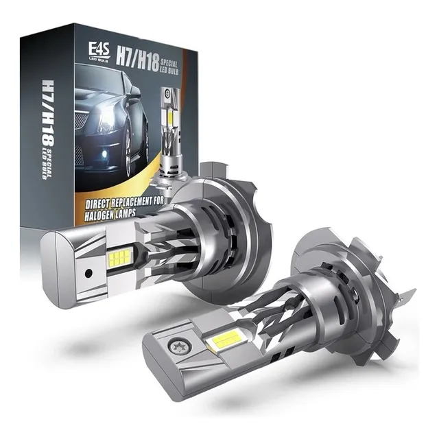 2 Bombillos Led H7 Canbus Sin Ventilador 12000lm, Sin Error