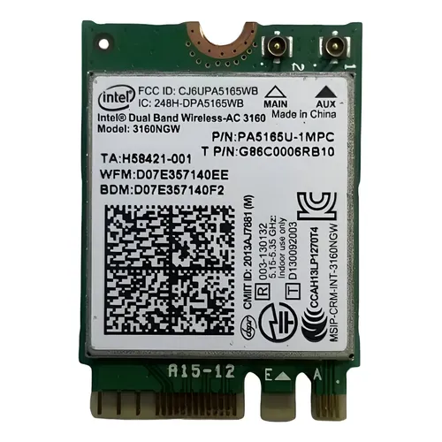 Intel Wifi Link 5300 533an_hmw Dual Band 2.4/5g -dell 0n230k