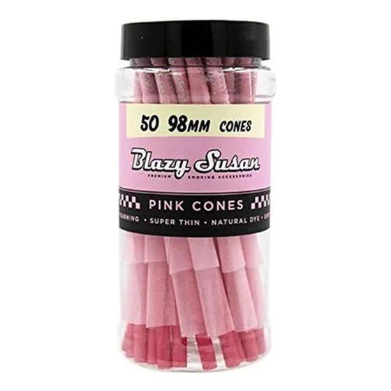 Conos Rosa Blazos 50ct Pack | Conos Rosa Rolloso | Vegan Sua
