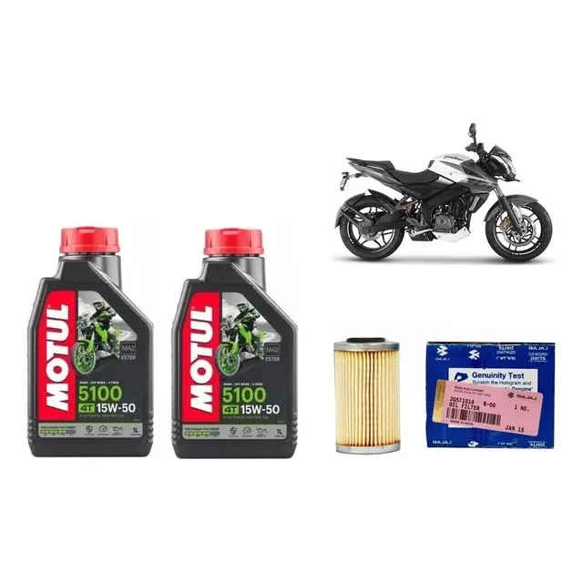 Kit Filtro Y Aceite Semi Bajaj Rouser Ns 200 Gb Motos