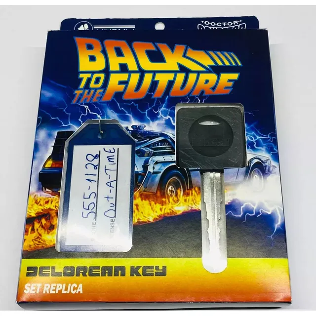 Volver Al Futuro Llavero Con Llave Delorean Dmc 1:1 Retromx