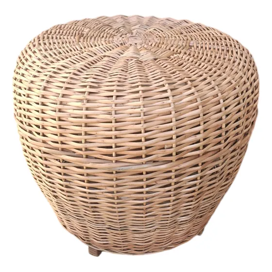 Puff  Deco De Mimbre Fibra Natural