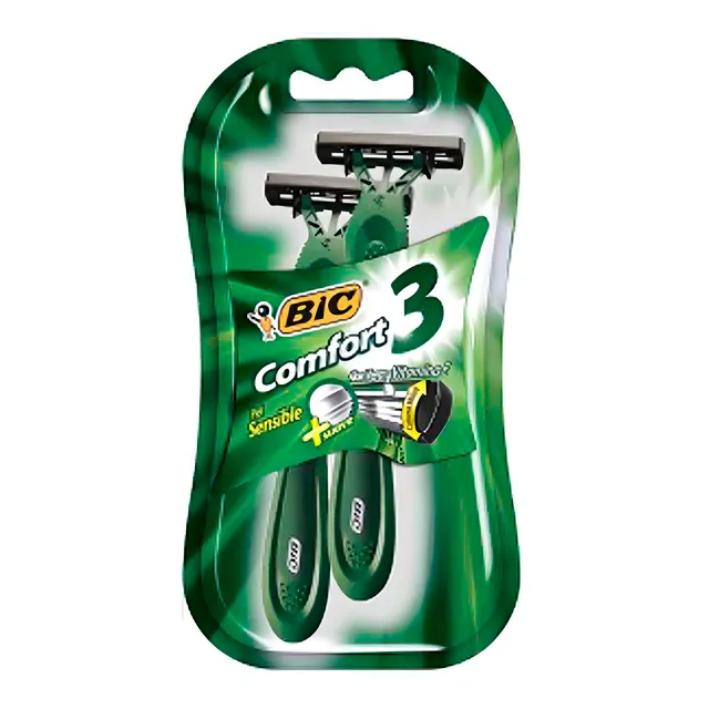 Rastrillos Desechables Bic Comfort 3 Piel Sensible 2 Piezas