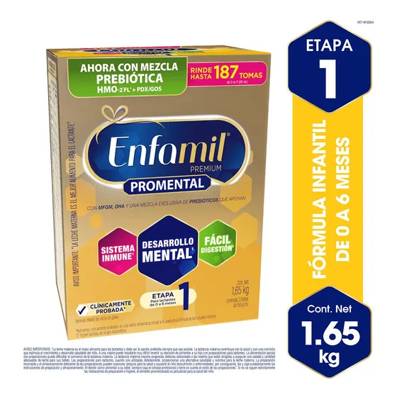 Leche de fórmula en polvo sin gluten Enfamil Pro Select caja 1.65kg - 0 meses a 1 año