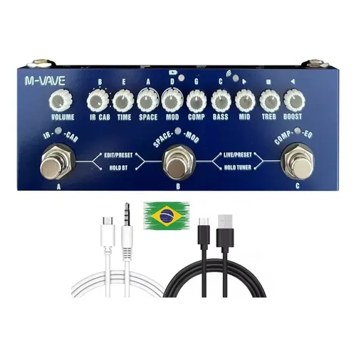 Pedal de efeito Tech 21 Bass Fly Rig v2 azul | MercadoLivre