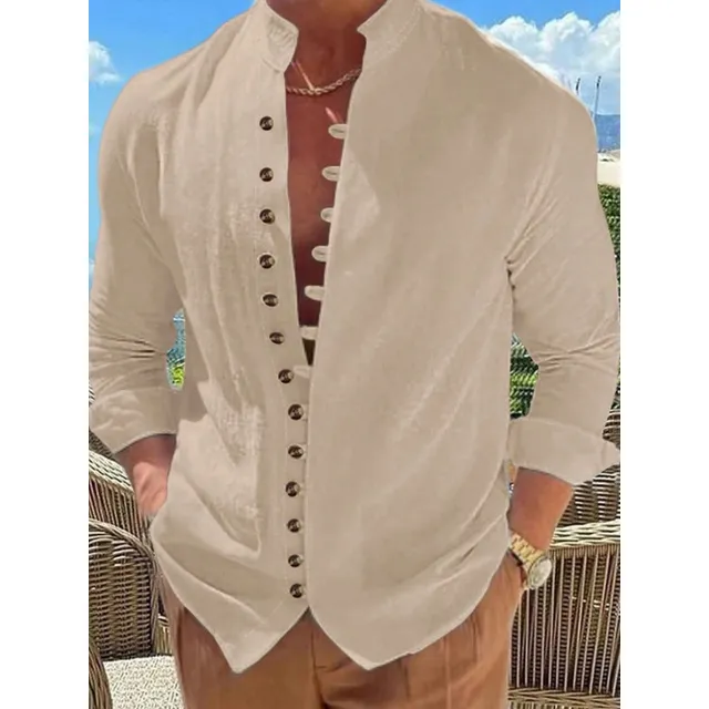 Camisa Elegante Cuello Mao. Aesthetic, Elegante