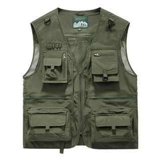 Chaqueta De Pesca Para Hombre, Chaleco Multibolsillos Chaqueta De Pesca Para Hombre, Chaleco Multibolsillos