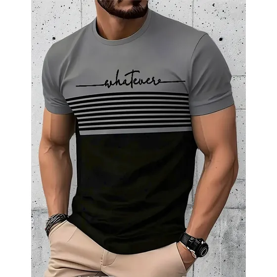 Remera Camiseta Hombre Genérica Manga Corta Cuello Redondo