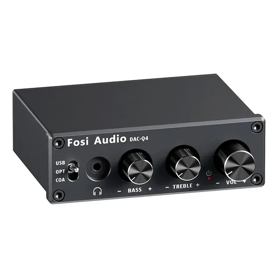 Amplificador De Fone De Ouvido Dac Dac Fosi Audio Q4 Para Pc