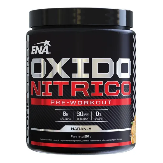 Oxido Nitrico Ena 210 Gramos Potente Pro Hormonal L Arginina Sabor Naranja
