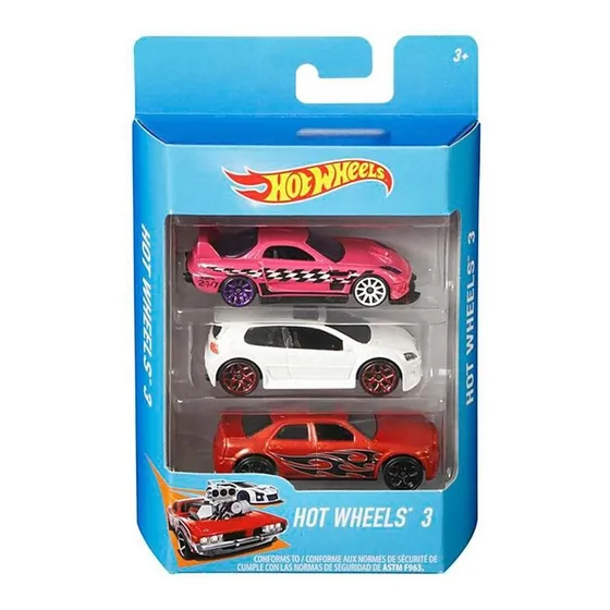 Pacote Com 3 Carrinhos Hot Wheels Sortidos - Mattel
