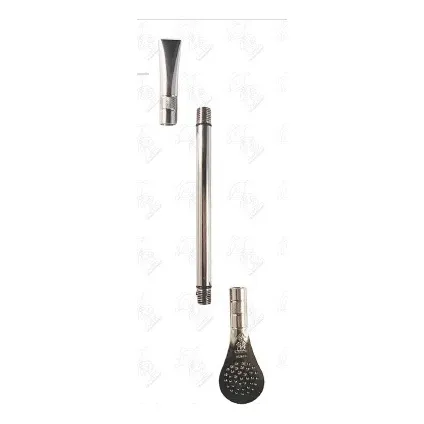 Bombilla Alpaca Desmontable Desarmable Tres 8mm Gauchito
