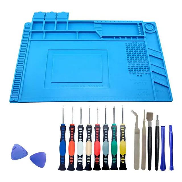 Kit Manta Antiestática 45x30cm + Chaves De Precisão 16 Peças