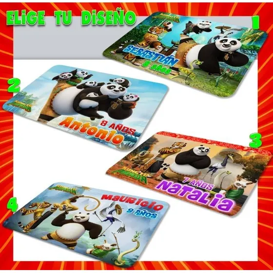 Individuales para mesa Decorados Coloridos 1 Pz