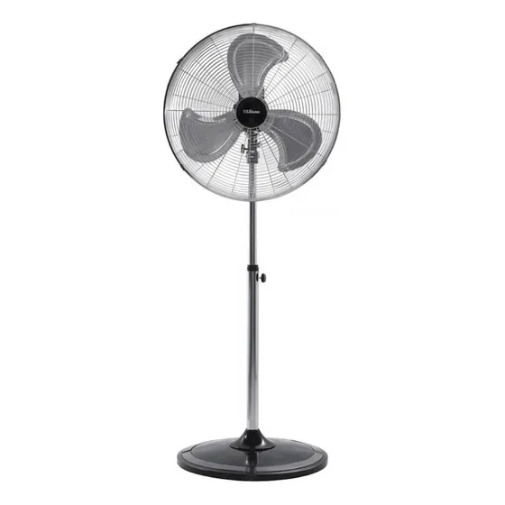 Ventilador de pie Liliana VPC22 con 3 palas de Metal color plata estructura color negro/plata, 55.88cm de diámetro 220V