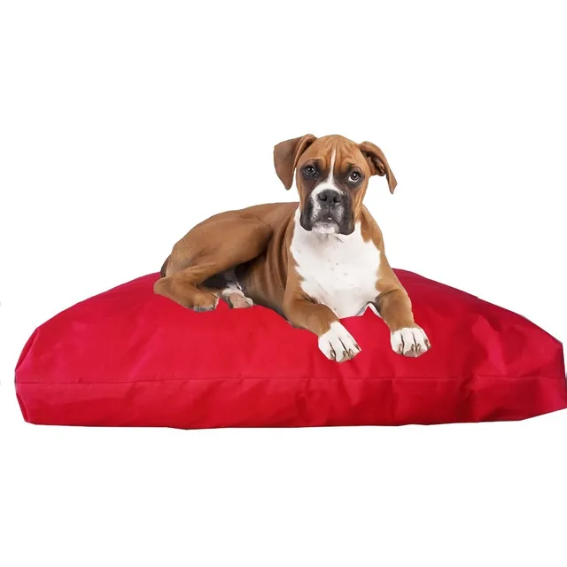 Colchón Cama Perro Mascota 90x60x10 Cierre Relleno Copos