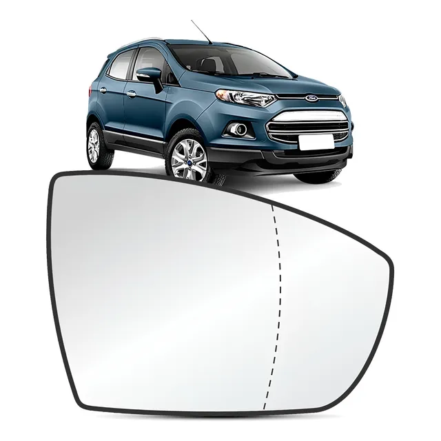 Lente Retrovisor Ecosport 2013 A 2017 Asferica Com Base