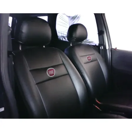 Capa Para Banco Em Couro Fiat Palio Fire Way 2015/2016/2017 Preto , Cinza , Bege