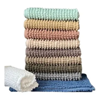 Kit 6 Tapete De Banheiro Bolinha Microfibra Antiderrapante Cor Sortido Kit 6 Tapete De Banheiro Bolinha Microfibra Antiderrapante Cor Sortido