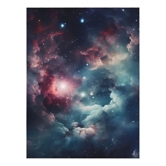 Manta Polar Diseño Nebulosa Espacial Galaxia Estrella Para X