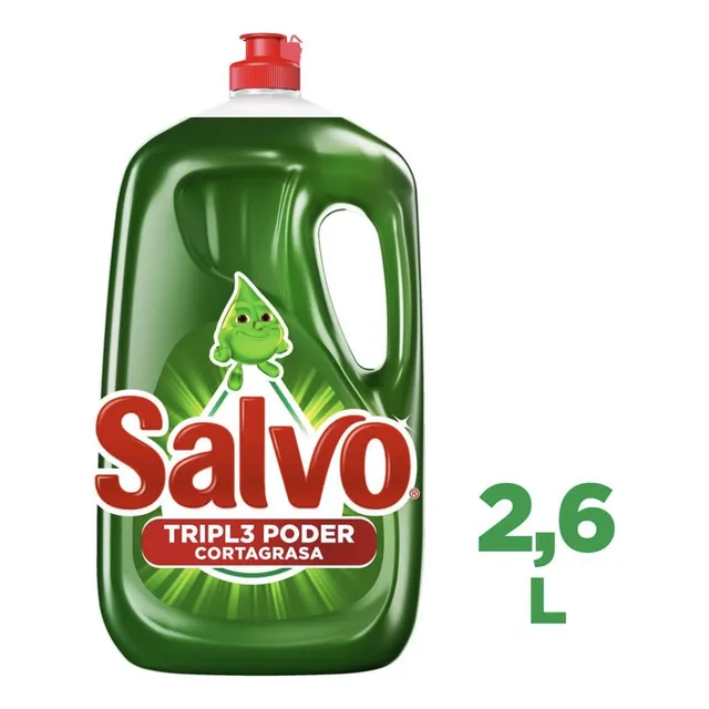 Lavatrastes Líquido Salvo Total Limón 2.6 Lt **envio Gratis*