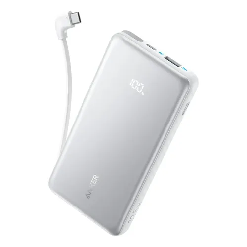 Cargador Portátil Anker, 20000mAh Con Cable Usb-C Integrado, 3