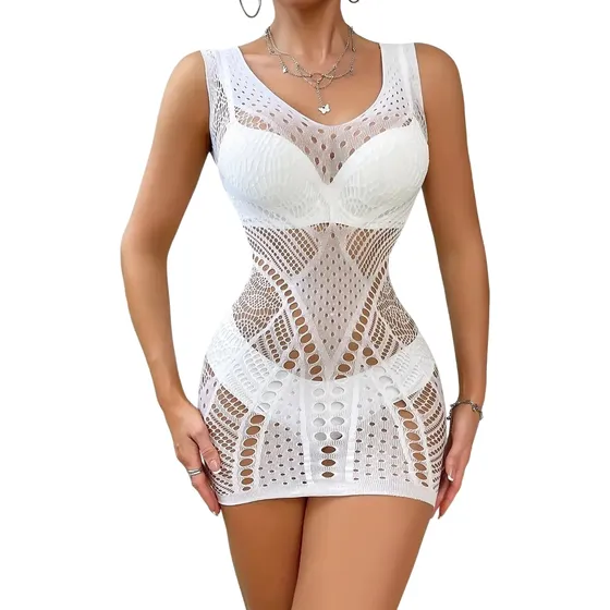 Vestido Playero Malla Sexy