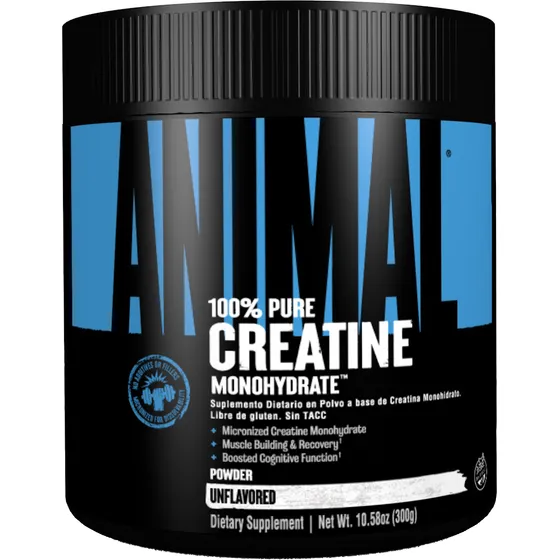 Creatine Monohydrate 100% Pure 300 Gramos - Animal