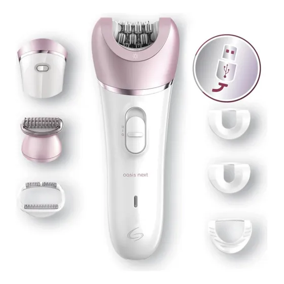 Depiladora Inalámbrica 6 Accesorios Gama