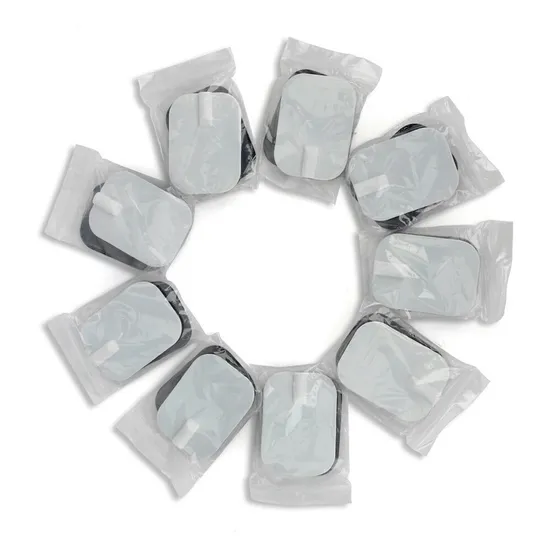 Set (x4) Electrodos Carbonados Cuantico Tens Ems Uso Continu